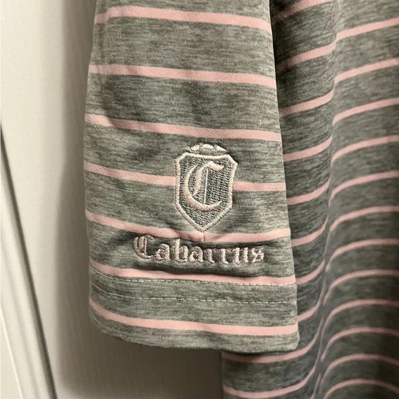 Vineyard Vines Performance Polo
Light Pink/Grey Striped Shirt Men's
Size 2XL - Picture 4 of 5